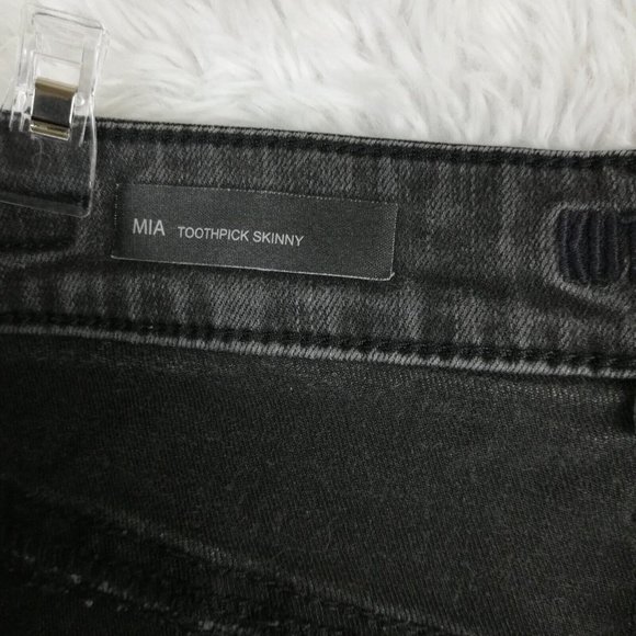 Kut from the Kloth Womens Jeans Skinny Mia Toothpick Denim‎ Black Wash Zipper 6 - Picture 11 of 13